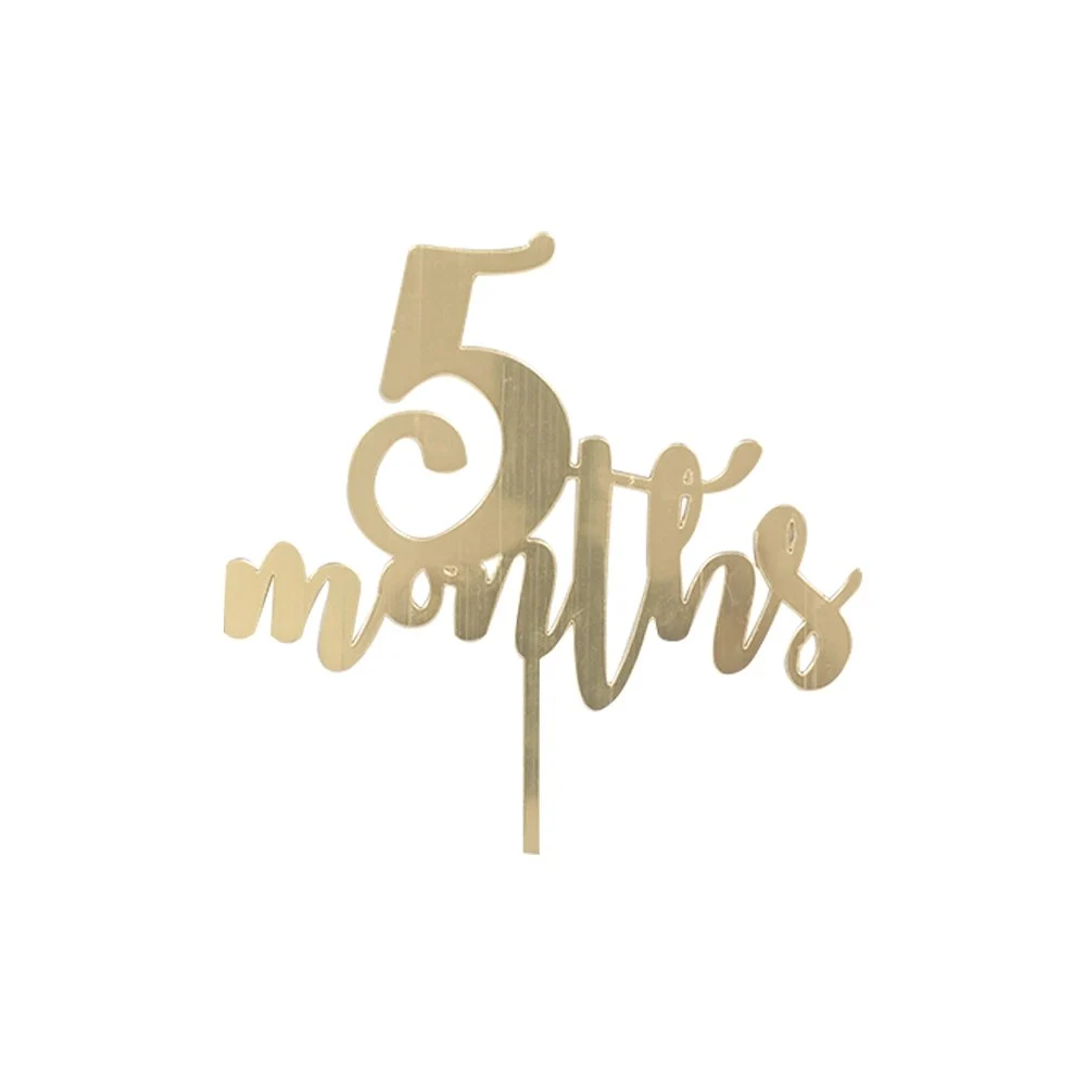 Personalized Month Cake Topper